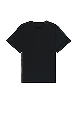 MM6 Maison Margiela Graphic T-Shirt in Black, view 2, click to view large image.