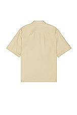 MM6 Maison Margiela Short Sleeve Shirt in Sand Beige, view 2, click to view large image.