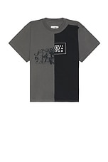 MM6 Maison Margiela T Shirt in Grey, view 1, click to view large image.