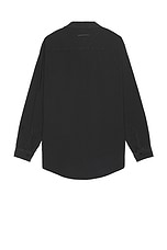 MM6 Maison Margiela Long Sleeved Shirt in Washed Black, view 2, click to view large image.