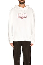 Maison Margiela Hoodie in Off White, view 3, click to view large image.