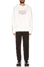 Maison Margiela Hoodie in Off White, view 4, click to view large image.