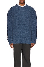 Maison Margiela Sweater in Dark Blue, view 3, click to view large image.
