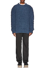Maison Margiela Sweater in Dark Blue, view 4, click to view large image.