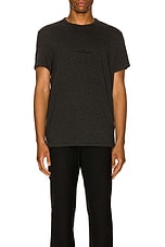 Maison Margiela Upside Down Logo Tee in Charcoal, view 3, click to view large image.