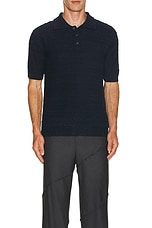 Maison Margiela Polo Shirt in Blue, view 3, click to view large image.