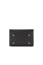 Maison Margiela Card Holder in Black, view 2, click to view large image.