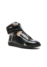 Maison Margiela Future High Top Sneakers in Flesh & Black | FWRD