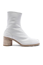 Maison Margiela Ankle Tabi in White, view 1, click to view large image.