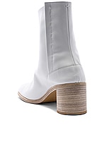 Maison Margiela Ankle Tabi in White, view 3, click to view large image.