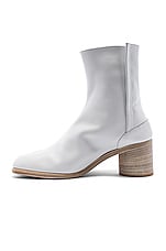 Maison Margiela Ankle Tabi in White, view 5, click to view large image.