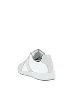 Maison Margiela Replica Low Top Sneakers in Off White, view 3, click to view large image.