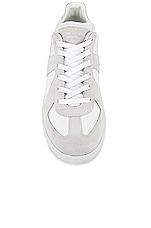 Maison Margiela Replica Low Top Sneakers in Off White, view 4, click to view large image.