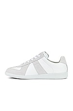 Maison Margiela Replica Low Top Sneakers in Off White, view 5, click to view large image.