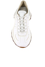 Maison Margiela 50/50 Sneakers in White, view 4, click to view large image.