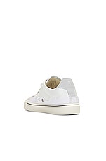 Maison Margiela New Evolution Low Sneaker in White & Off White, view 3, click to view large image.