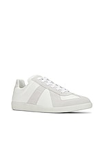 Maison Margiela Replica Low Top Sneaker in White, view 2, click to view large image.