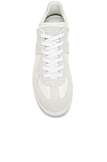 Maison Margiela Replica Low Top Sneaker in White, view 4, click to view large image.