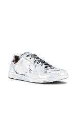 Maison Margiela Replica in Black/glossy White, view 2, click to view large image.