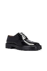 Maison Margiela Tabi County Lace-up in Black, view 2, click to view large image.