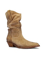 Maison Margiela Tabi Western Boots in Medal Bronze, view 2, click to view large image.