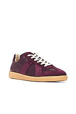 Maison Margiela Replica Sneaker in Merlot, view 2, click to view large image.