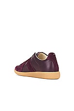Maison Margiela Replica Sneaker in Merlot, view 3, click to view large image.