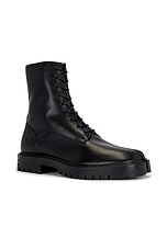 Maison Margiela Tabi County Combat High-Top in Black, view 2, click to view large image.