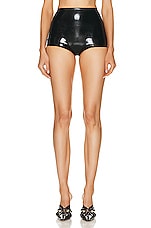 Maison Margiela High Waist Short in Black, view 1, click to view large image.
