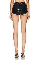 Maison Margiela High Waist Short in Black, view 3, click to view large image.