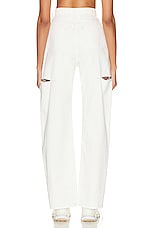 Maison Margiela 5 Pocket Side Slit Jean in Off White, view 3, click to view large image.