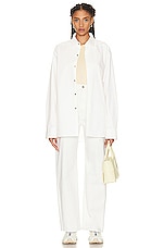 Maison Margiela 5 Pocket Side Slit Jean in Off White, view 4, click to view large image.
