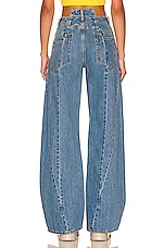 Maison Margiela 5 Pocket Wide Leg Jean in Denim, view 3, click to view large image.
