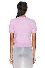 Maison Margiela Knit Sweater in Acid Lavender, view 3, click to view large image.