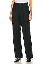 Maison Margiela Wool Pant in Black, view 1, click to view large image.