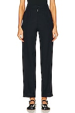 Maison Margiela High Waist Pant in Navy Blue, view 1, click to view large image.