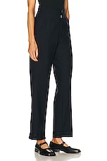 Maison Margiela High Waist Pant in Navy Blue, view 2, click to view large image.