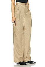 Maison Margiela Wide Leg Pant in Beige, view 2, click to view large image.