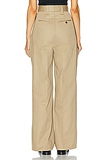 Maison Margiela Wide Leg Pant in Beige, view 3, click to view large image.