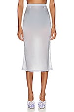 Maison Margiela Midi Skirt in Sax, view 1, click to view large image.
