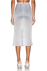 Maison Margiela Midi Skirt in Sax, view 3, click to view large image.