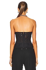 Maison Margiela Corset Top in Black, view 4, click to view large image.