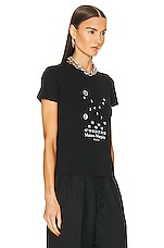Maison Margiela Short Sleeve T-Shirt in Black, view 2, click to view large image.