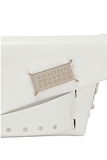 Maison Margiela Snatched Classique Doll Size Bag in White, view 8, click to view large image.