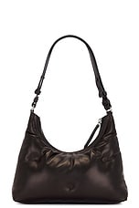 Maison Margiela Small Glam Slam Hobo Bag in Black, view 3, click to view large image.