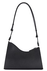 Maison Margiela Small Snatched Hobo Bag in Black, view 3, click to view large image.