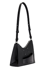 Maison Margiela Small Snatched Hobo Bag in Black, view 4, click to view large image.