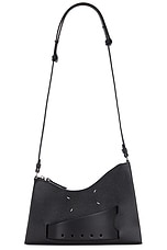 Maison Margiela Small Snatched Hobo Bag in Black, view 6, click to view large image.