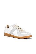 Maison Margiela Replica Sneakers in Dirty White, view 2, click to view large image.
