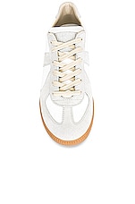 Maison Margiela Replica Sneakers in Dirty White, view 4, click to view large image.